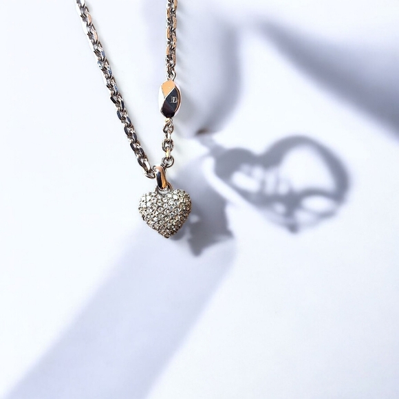 Vintage Christian Dior "Oui" Heart Charm Necklace - Picture 6 of 10